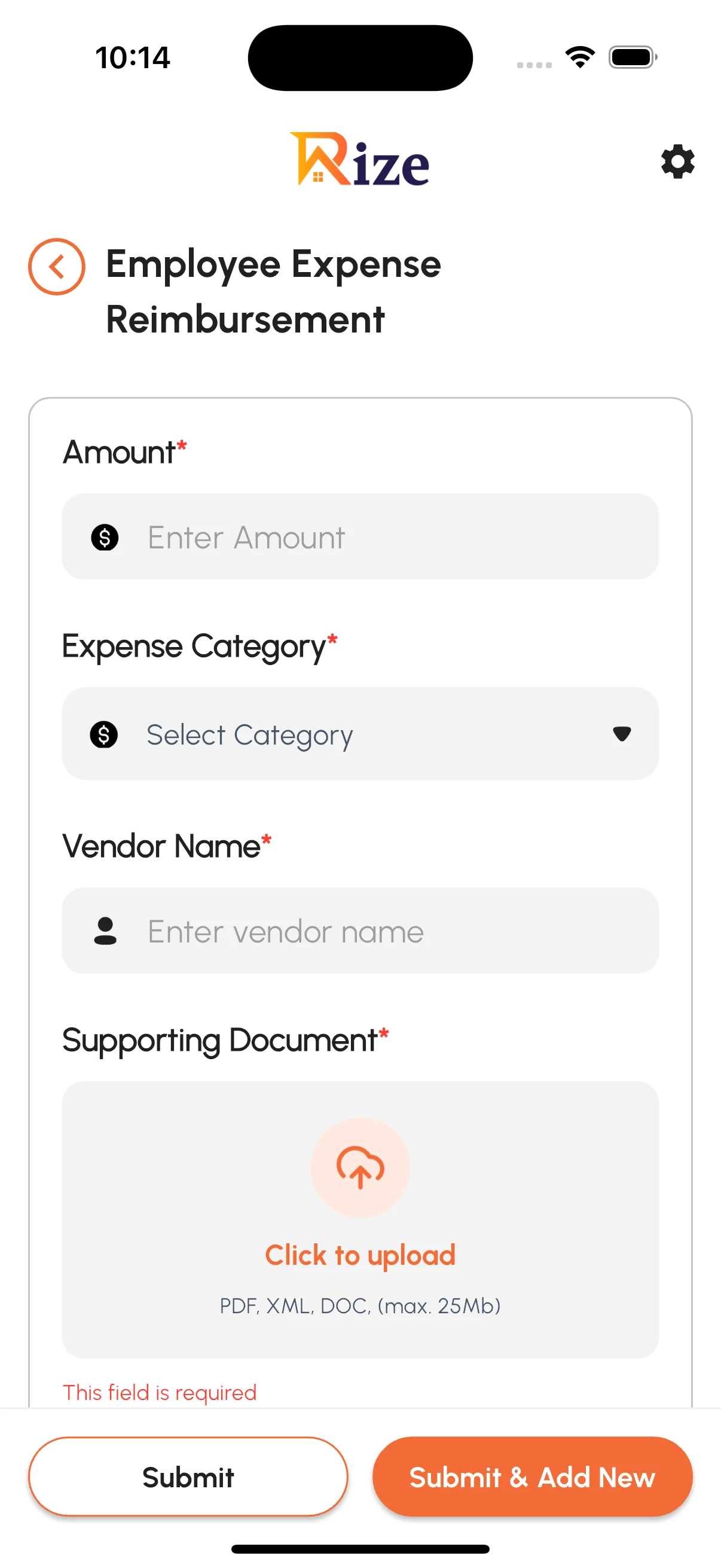 Rize App screenshot
