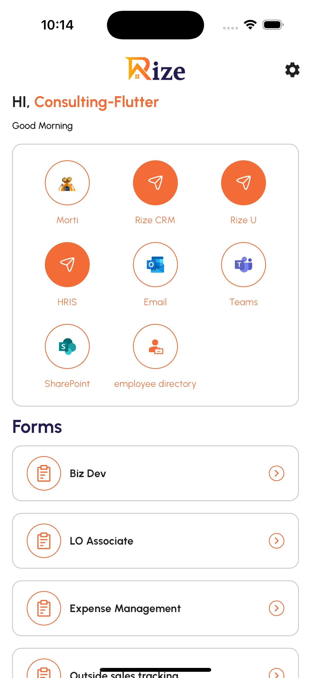 Rize App screenshot